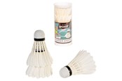Jalkapallo ja pallopelit - SportX Shuttle Feathers White in Case 3 pcs. - 2004249