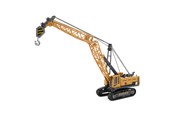 Leluautot - Toi-Toys - METAL Construction vehicle - crane truck with caterpillar tracks 1:55 - 21527A