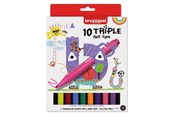 Kirjoitus- ja piirustustarvikkeet - Bruynzeel - Kids Triple Felt-tip Pens 10 pcs. - 60123010