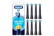 Sähköhammasharjat - Oral-B Hammasharjan vaihtopäät iO Ultimate Clean Black - 8 pcs - 8700216778497