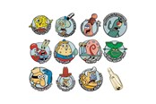 Fanituotteet - FaNaTtik - SpongeBob SquarePants Mystery Pins CDU - Pin / Rintaneula - V-SB15-CDU