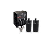 Keittiötarvikkeet - Peugeot Duo Line MP+MS 12cm matt black+funnel in stainless steel - 43285