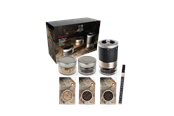 Keittiötarvikkeet - Peugeot Maestro gift box graphite + 3 glasses & 3 types of pepper - 41748