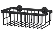Sisustus - tesa ALUXX BLACK Aluminium Wall-mounted Shower Basket - 40506-00000-00