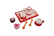 Puulelut - Playwood Tea set Hearts/Dot - PW2171B