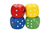 Puulelut - Playwood Wooden Dice Set Large 4pcs. - RS469