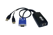 KVM-kaapelit - Eaton Series USB (2) Server Interface Unit Virtual Media KVM Switch HD15 USB RJ45 - B078-101-USB2