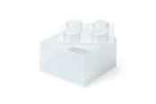 Lastenhuone - LEGO Storage Brick 4 Top Lid Glitter Translucent - 40090803