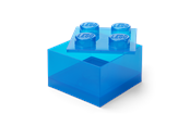 Lastenhuone - LEGO Storage Brick 4 Top Lid Translucent Blue - 40090805