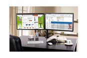 Näytön kiinnitys - IC INTRACOM TECHly stand - for 2 LCD displays - black - ICA-LCD 382-D
