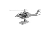 Pienoismallit - Eureka Metal Earth AH-64 Apache Silver Edition - 570083