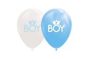 Lelut - Globos Balloons Son Baby Blue/White 30cm 8pcs. - 1129014