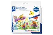Kirjoitus- ja piirustustarvikkeet - Staedtler triplus color rPP 40 pcs cardboard box assorted colours - 323 C40-C