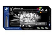 Kirjoitus- ja piirustustarvikkeet - Staedtler pigment pen intense black 10 pcs. - 376-99