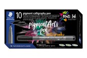 Kirjoitus- ja piirustustarvikkeet - Staedtler pigment calligraphy pen 10 pcs goldenochre - 375-16