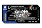 Kirjoitus- ja piirustustarvikkeet - Staedtler pigment soft brush pen 10 pcs warmgreymed. - 372-84