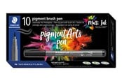 Kirjoitus- ja piirustustarvikkeet - Staedtler pigment brush pen 10 pcs sienna raw - 371-730