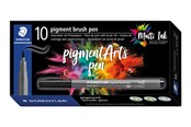 Kirjoitus- ja piirustustarvikkeet - Staedtler pigment brush pen 10 pcs rosé pink - 371-208