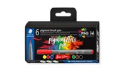 Kirjoitus- ja piirustustarvikkeet - Staedtler pigment brush pen Basic Colour 6pcs - 371 C6-9