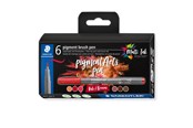 Kirjoitus- ja piirustustarvikkeet - Staedtler pigment brush pen Reds&Browns 6pcs - 371 C6-7