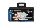 Kirjoitus- ja piirustustarvikkeet - Staedtler pigment brush pen Pastel Colou 6pcs - 371 C6-10