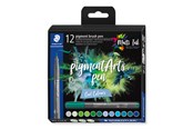 Kirjoitus- ja piirustustarvikkeet - Staedtler pigment brush pen Cool Col 12pcs - 371 C12-6