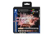 Kirjoitus- ja piirustustarvikkeet - Staedtler pigment brush pen PortraitCol 12pcs - 371 C12-4