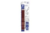 Kirjoitus- ja piirustustarvikkeet - Staedtler Pencil tradition HB x3 bc 100% PEFC - 110-HBBK3D
