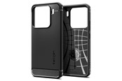 Puhelin - Kannet ja kotelot - Spigen Rugged Armor - matte black - Xiaomi 15 - ACS08859