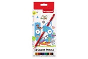 Kirjoitus- ja piirustustarvikkeet - Bruynzeel Kids Colored Pencils 12 pcs. - 60112002