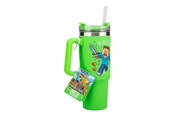 Fanituotteet - Paladone - Minecraft Green 900ml Insulated Cup and Straw - PP14600MCF