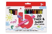 Kirjoitus- ja piirustustarvikkeet - Bruynzeel Kids Short Thick Colored Pencils 20 pcs. - 60112020