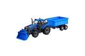 Leluautot - Cavallino Toys Cavallino Tractor with Loader and Trailer Dump Truck Blue Scale 1:32 - 1255FM04