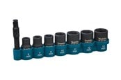 Työkalut - Makita E-12289 Impact Socket And Adapter Set - 8 Pieces - E-12289