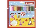 Kirjoitus- ja piirustustarvikkeet - STABILO Trio Thick - Thick Triangular Colored Pencil - Set 24 pcs. - 203/24-01