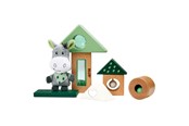 Vauva- ja taaperolelut - Eichhorn Baby Hipp Wooden Sound Blocks with Donkey Plush Toy - 100005865