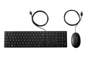Näppäimistöt - HP Wired Desktop 320MK Mouse and Keyboard (9SR36UT) - Näppäimistö ja Hiirisetti - Tanskalainen - Musta - 9SR36UT#UUW