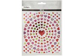 Harrastustarvikkeet - Creativ Company - Stickers Small Hearts 1 Sheet - 29064