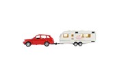 Pienoismallit: autot - Toi-Toys - Metal Pull-back Car with Caravan 1:48 - 21852A