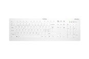 Näppäimistöt - Cherry Active Key AK-C8112 - keyboard - wipe disinfection flat key profile - QWERTY - Pan Nordic - white Input Device - Näppäimistö - Pohjoismainen - Valkoinen - AK-C8112-FU1-W/PN