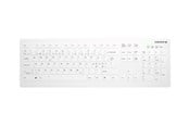 Näppäimistöt - Cherry Active Key AK-C8112 - keyboard - wipe disinfection flat key profile - QWERTY - Pan Nordic - white Input Device - Näppäimistö - Pohjoismainen - Valkoinen - AK-C8112-FUS-W/PN
