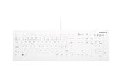 Näppäimistöt - Cherry Active Key AK-C8112 - keyboard - wipe disinfection flat key profile - 100% full size - QWERTY - Pan Nordic - white Input Device - Näppäimistö - Pohjoismainen - Valkoinen - AK-C8112-U1-W/PN