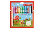 Kirjoitus- ja piirustustarvikkeet - STABILO Trio Jumbo - Felt-tip pen - Set of 12 pieces - 380/12-01