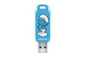 USB-tikku - SANDISK Smurffit - Keksijä-Sini - 64GB - USB-tikku - SDCZIS-064G-G46