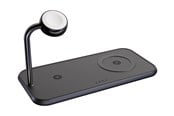 Puhelin - Adapterit & Laturit - ZENS Dual+Watch Aluminium Magnetic Wireless Charger Black - ZEDC05BM/00