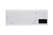Näppäimistöt - Cherry Active Key MedicalKey AK-C7412F - keyboard compact - with touchpad - QWERTY - Pan Nordic - white Input Device - Näppäimistö - Pohjoismainen - Valkoinen - AK-C7412F-GUS-W/NOR
