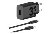 Puhelin - Adapterit & Laturit - Motorola TurboPower 33W Power Adapter - Black (Incl. USB-A -> USB-C cable) - PG38C06448