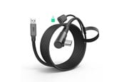 VR-lisävarusteet - KiwiDesign 5 m Link Cable with 18 W Charging - Black - QC-8U
