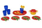 Leikkikeittiöt ja tarvikkeet - Plasto Dinner set 23 parts - 2969000