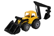 Ulkoleikit - Plasto  Tractor with frontloader & backhoe 70 cm - 1673000YEB